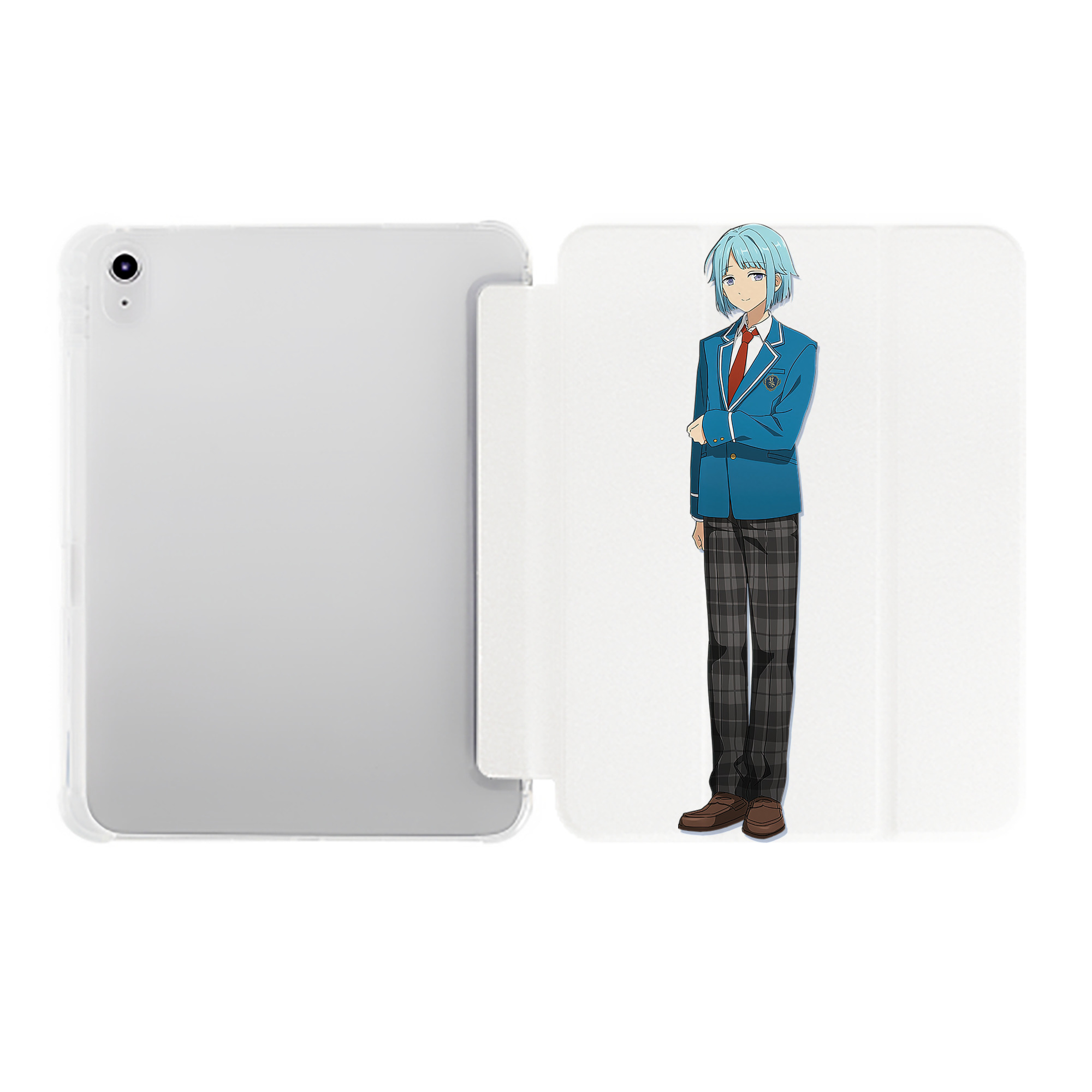 （画像用） あんさんぶるスターズ! Ensemble Stars IPad ケース ペン収納付き 三つ折りスタンド PUレザー×シリコン 対応機種9.5/10.5/10.9インチ